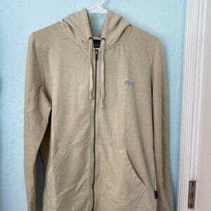 Patagonia Pastel P-6 Label Ahnya Full-Zip Hoodie Small, Oyster White